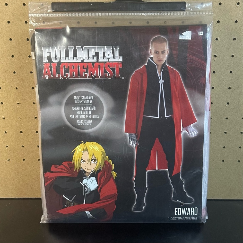 Fullmetal Alchemist Edward Costume Cosplay Halloween Adult Standard 4pc Anime